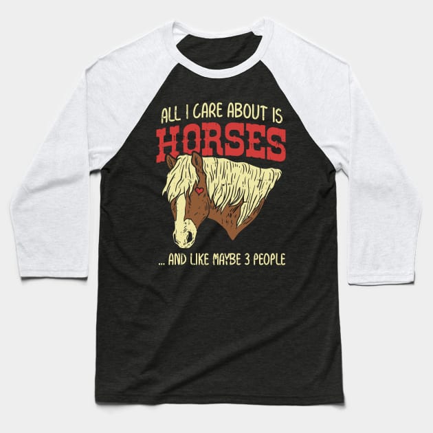 Horse riding Shirts Pony Lover Gift Baseball T-Shirt by biNutz